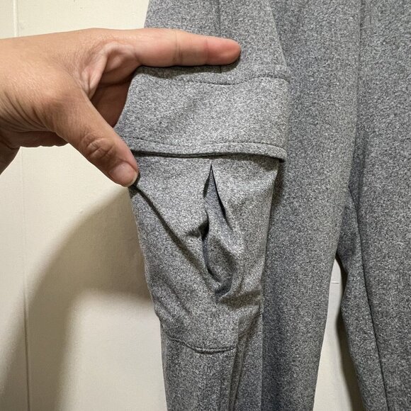 Youth Girl Gray Stretch Casual Cargo Combat Trousers Slim Fit Sport Jogger L 14 - Picture 2 of 7